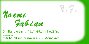 noemi fabian business card